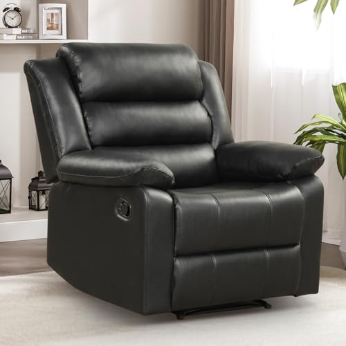 Overstuffed Recliner Chair with Breathable Fabric
