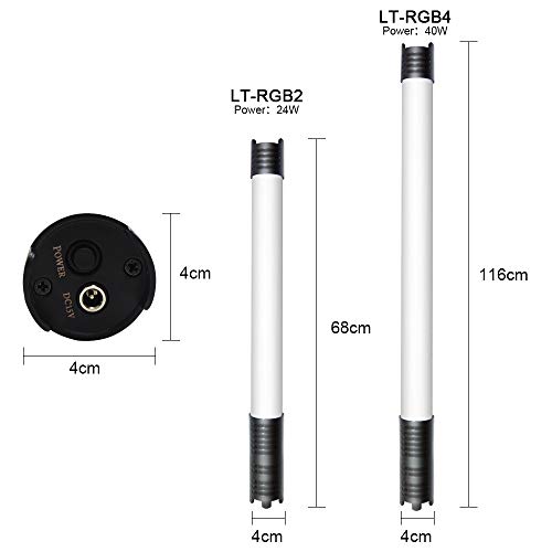 Yidoblo Lt-Wy4 Led Tube Light 2800K-9990K With Build-In Battery For Background Color, Filling Light, Film Shooting Light (Rgb Lt-Wy4 Bb) #TOP1