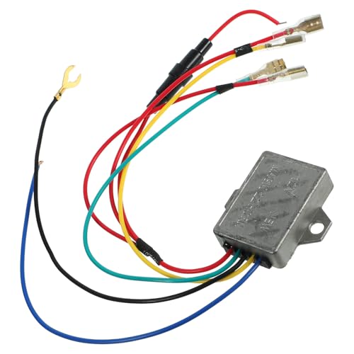 PATKAW Controlador de Bocina y Regulador de Voltaje para Motocicletas Kit Estabilizador y Rectificador, Compatible Múltiples Cables y Accesorios Eléctricos