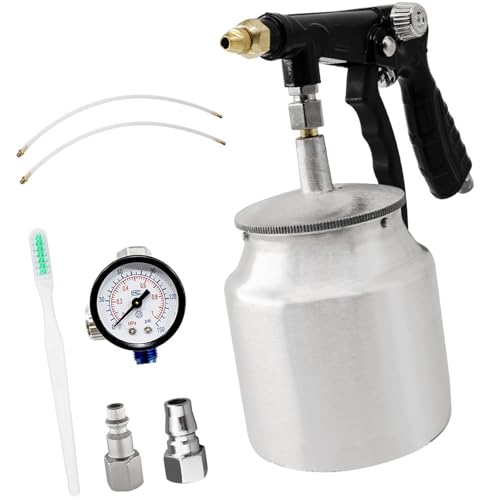 Nawwgy Undercoating Sprayer Guns with Suction Feed Cup for Truck Bed Liners Rustproofing Hard to Reach Areas in Vehicle Coating Car Chassis Armor Glue Gun Set