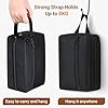 Elviros Travel Toiletry Bag for Women and Men,Lightweight Makeup Bag Hanging Dopp Kit with Shaving Compartment Cosmetic Organizer Small Tool Bag Travel Essentials,Gifts for Men(Black) #2