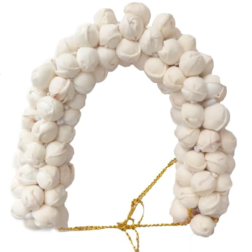Image of Artificial Jasmine Mogra Flower Hair Gajra Garland Juda Decoration Phool Gazra Hair Accessory for Girls & Women - White