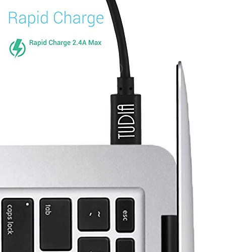 Tudia Usb Type C Cable, Usb-C To Usb-A Fast Charging Cable 3.3 Feet (1 Meter) Compatible With Nintendo Switch, Galaxy S10 S10E S9 S8 Note 10, Lg V20 G5 G6 (Black) #TOP1
