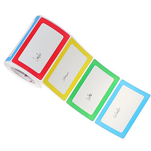 Benail - Etiquetas de nombre lisas coloridas Cover