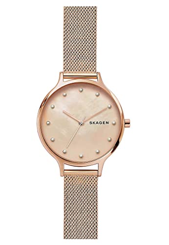 Skagen Damen Analog Quarz Uhr mit Edelstahl Armband SKW2773