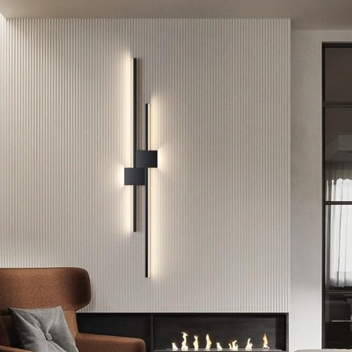 Aplique de pared moderno LED de 60cm en blanco con mando regulable 7