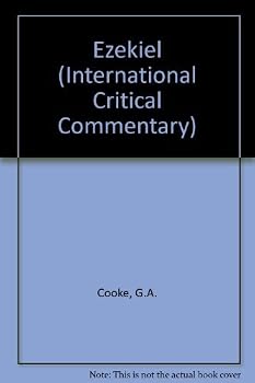 Hardcover Ezekiel (International Critical Commentary) by G. A. Cooke (1936-01-01) Book
