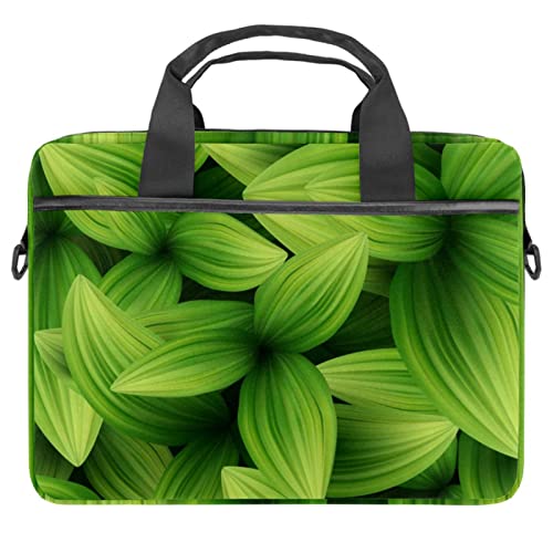 Sacoche PC portable 13 14 pouces sac bandoulière feuilles tropicales 3D