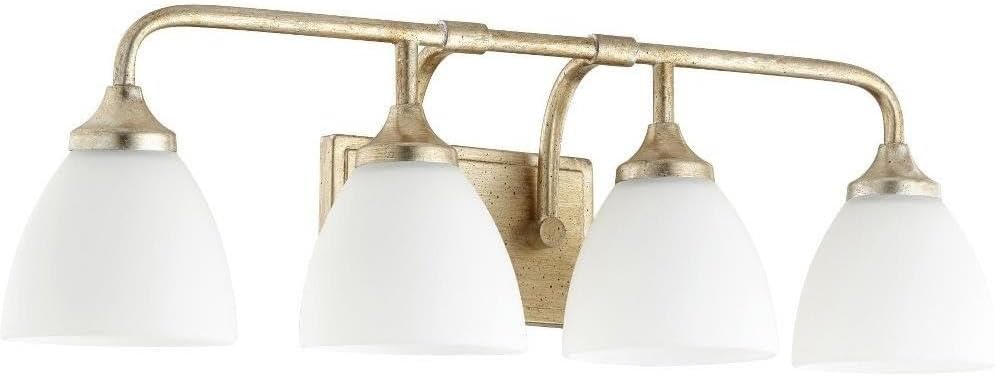 Quorum 5059-4-86 Transitional Four Light Vanity from Enclave Collection in Bronze/Dark Finish,
