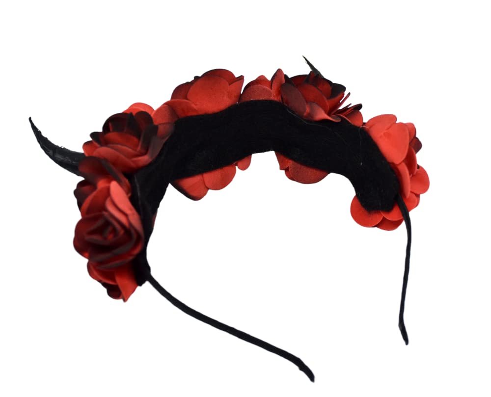 Black & Red Antler Headband