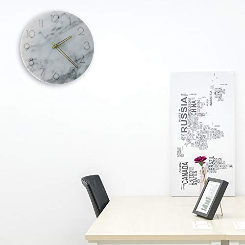 Acrylic Wall Clock, 11 Inch Super Quiet Movement Country-Style Round Hanging Clock / Decorative Vintage Silent Non Ticking Battery Operated Timer For Living Room Kitchen Bathroom Bedroom #TOP2