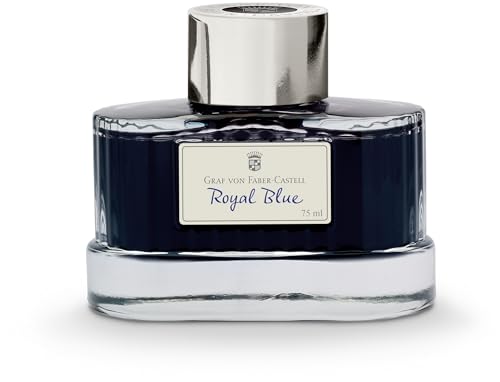 Encre indélébile Graf von Faber-Castell bleu royal flacon prestige 75ml