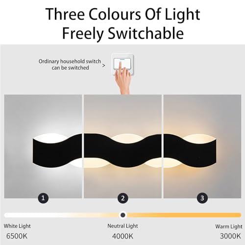 Lámpara de pared LED regulable de 48cm en color blanco con mando a distancia 3