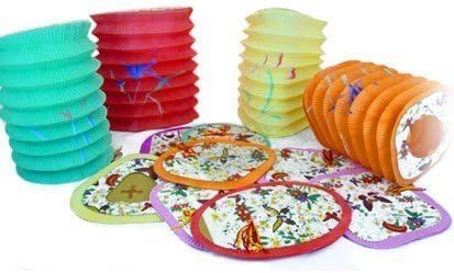 Chinese Paper Lanterns (Medium) 12 Pack