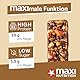 MaxiNutrition Dark Chocolate Peanut Nussriegel vegan 12x46g – Protein Riegel aus ganzen Nüssen mit 22% Protein, plant based, ohne Zuckerzusatz, ohne künstliche Aromen