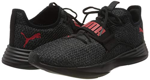 Persist XT Knit Negro PUMA Black High Risk Red 43