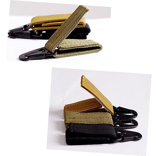 BESPORTBLE Outdoor Equipment Key Chain Nylon Ribbon Hanging Buckle 7pcs Carabiner Hook for Belt Backpack and Sports