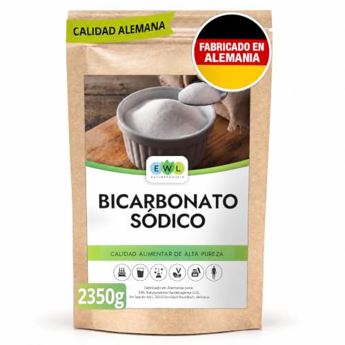 EWL Bicarbonato de Sodio Uso Alimentario 2350g | Polvo Fino | Puro al 100%