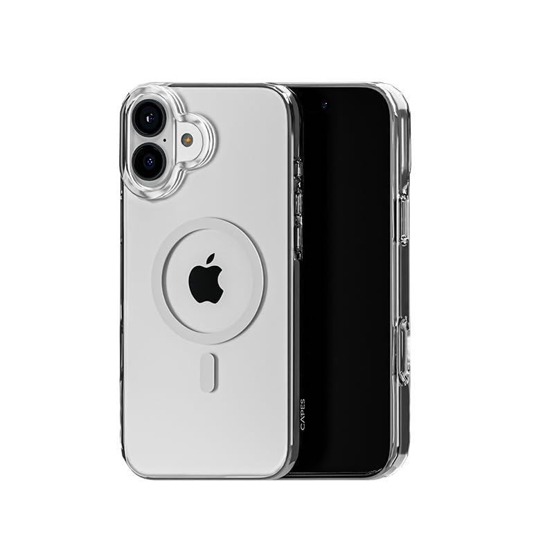 Capes Clear Armour for iPhone 17 Cover Case, Non-Yellowing, Scratch Resistant, Thin & Slim, Compatible with MagSafe Back Cover, Full Polycarbonate Transparent Back Cover with Camera Protection