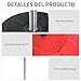 Imagen de HOMCOM Saco de Boxeo de Pie Punching Ball con Altura Ajustable en 4 Niveles 126-144 cm Base Rellenable y Guantes de Boxeo para Adultos y Adolescentes Rojo