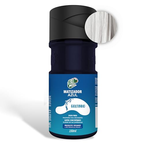 KAMALEÃO COLOR Matizador Azul Golfinho - Neutralizador de Tons Alaranjados - Efeito Prata - Para Cabelos Loiros Platinados - 150ml