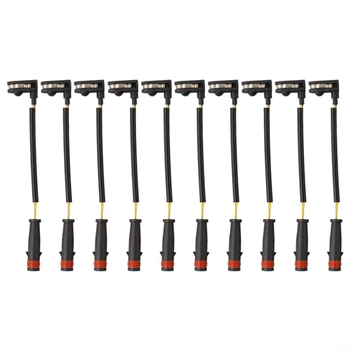 10-Pack Brake Pad Wear Sensor for Mercedes-For Sprinter 906 For Vito W639 W447, OEM 9065401517 A9065401517 2E0906206C Replacement, ABS Plastic Front Rear Indicator