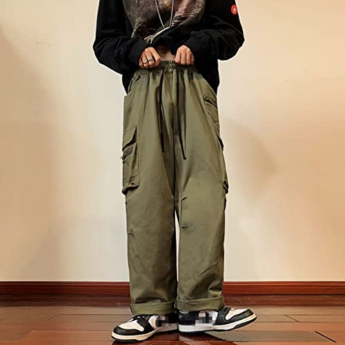 Gothic Baggy Cargo Pants with Pockets for Women Men Harajuku Casual Joggers Outdoor Loose Trousers Y2K Streetwear2