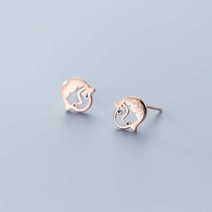 Amazon S925シルバーイヤリング シンプルな性格の韓国女性イヤリング トレンディな気質の起毛イヤリング ゴールデンイヤージュエリー 925スターリングシルバー イヤリング 通販
