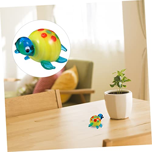 Cabilock Lot De 2 Figurines Miniatures Soufflées Faites À La Main Décoration De Jardin Mini Paysage Animalier Marin – vue 4