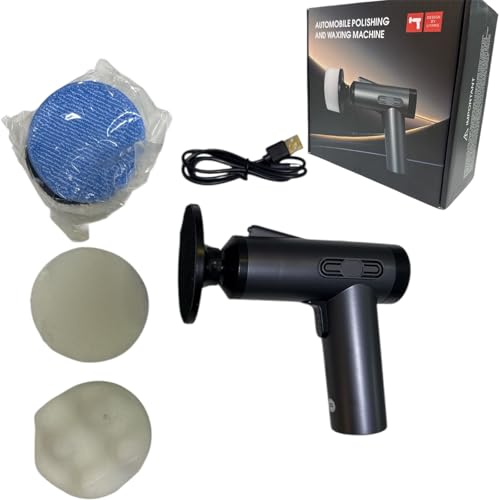 Mf Artshop Lucidatrice Auto Portatile A Batteria Con Tamponi Intercambiabili, Mini Polisher Ricaricabile Usb Per Lucidatura, Rimozione Graffi E Applicazione Cera – Kit Professionale Auto - 9