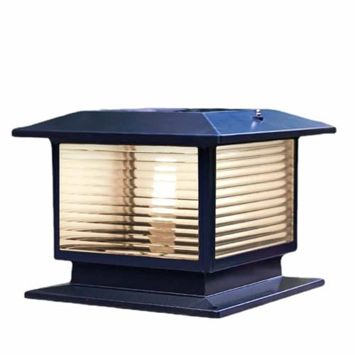 Luces de poste solar de 9.8in en aluminio negro de alta resistencia