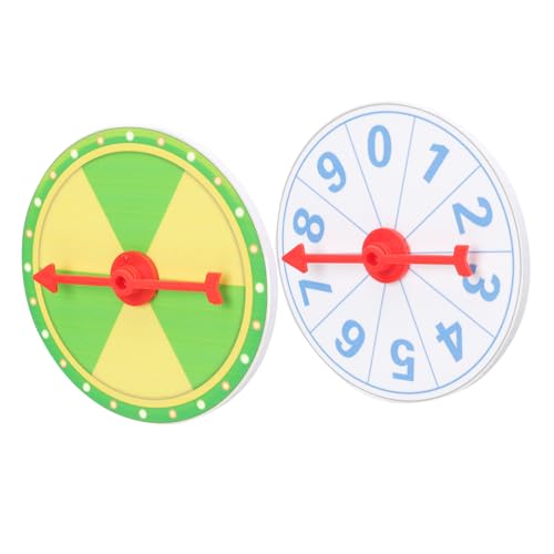 GAROZATION 2pcs Diy Prize Wheel Game Wheel for Adults Party Supplies of Fortune Raffle Set