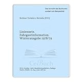  Liniennetz. Fahrgastinformation. Winterausgabe 1978/79