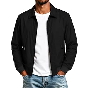 Lvnsdknerse Herren Bomberjacke Herbst Übergangsjacke Blouson Jacke Leichte Blousonjacke Dünne Windbreaker Outdoor Jacken Männer Fliegerjacke Sommerjacke Outdoorjacke Sportjacke, S-3XL