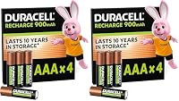 Duracell – Duracell Akku AAA, wiederaufladbare Batterien AAA, 4 Stück, 