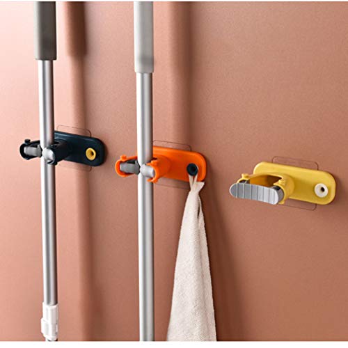 4 suportes de vassoura e esfregão DOITOOL para parede autoadesivos antiderrapantes para vassoura par