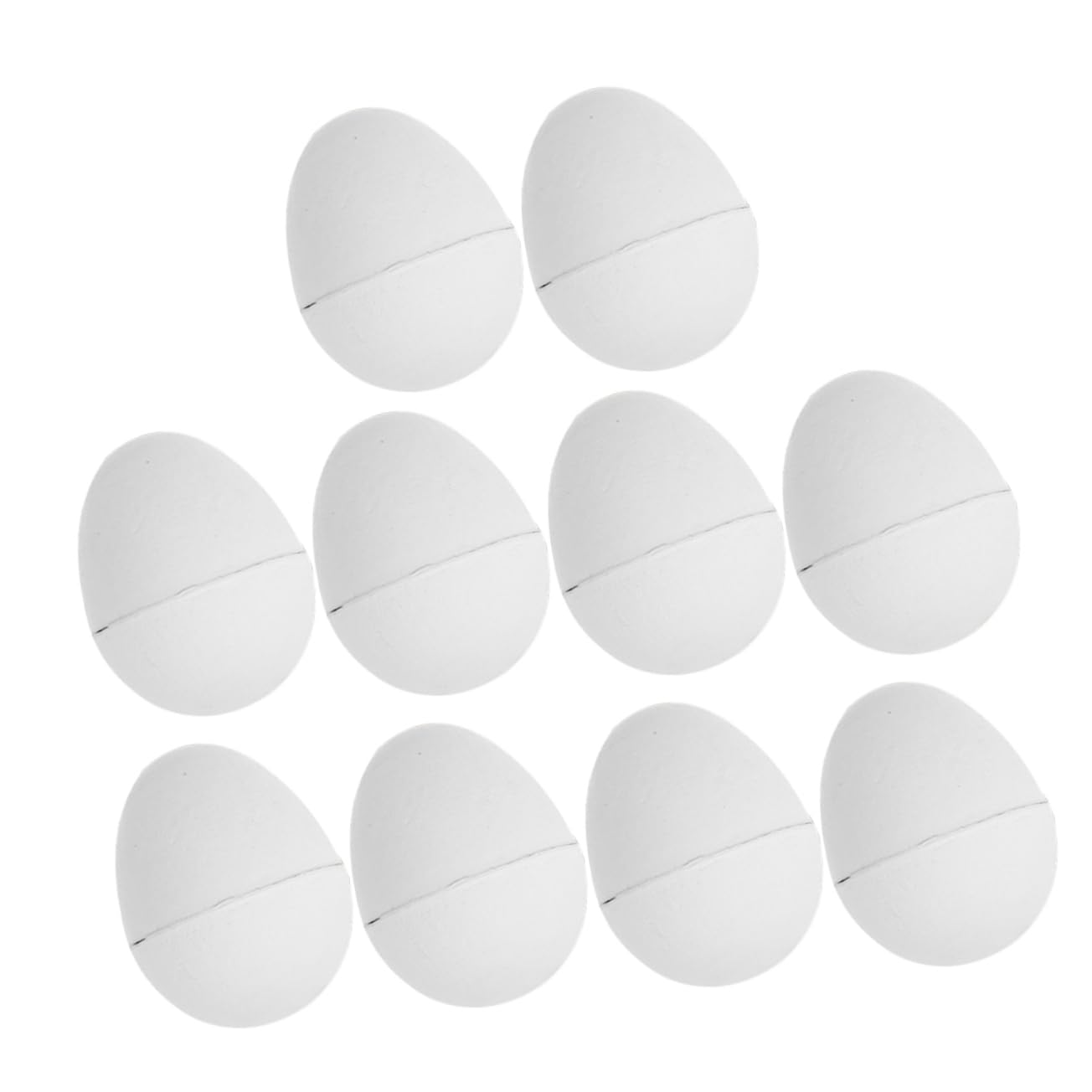 DOITOOL DIY Easter Eggs 10pcs Unpainted Paper Mache Eggs for Custom Craft Projects