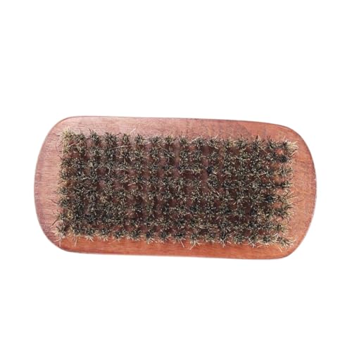 Didiseaon Curved Beard Brush Beech Handle Men's Beard Comb Beard Detangler Beard Filler