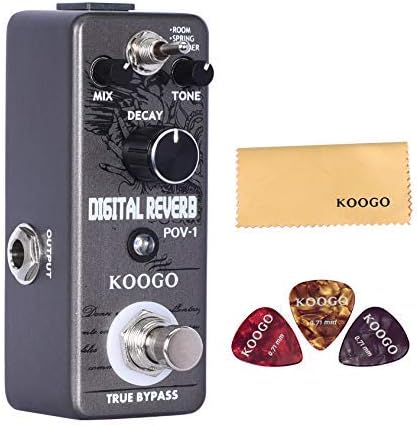 Reverb Pedal Ocean Verb Effect Pedals For Electric Guitar Bass Wide Adjustable Range 3 Modes