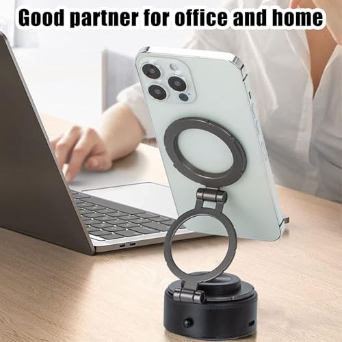 Support de téléphone magnétique tableau de bord à ventouse rotatif