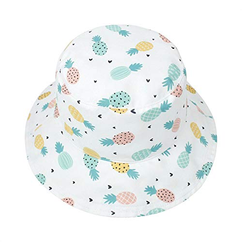 MaxNova Toddler Sun Hat Summer UPF 50+ Double-Side-Wear Reversible Bucket Hat for Baby4