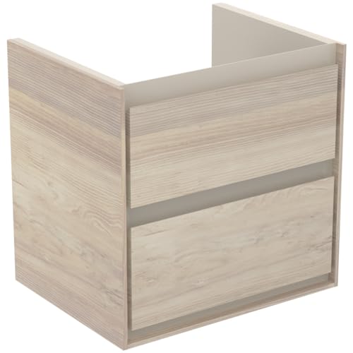 Ideal Standard Connect Air Waschtischunterschrank, 530mm, 2 Auszüge, E1606, Farbe: Pine hell Dekor/braun matt - E1606UK