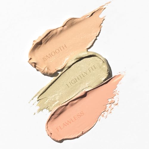 Image of THESAEM Cover Perfection Triple Pot Concealer 2-Pack Set - 03 Correct Up Beige & 04 Tone Up Beige - 6-Color Multi Concealer Palette Kit - Korean Makeup with Sweet Almond Oil for Light Skin Tones