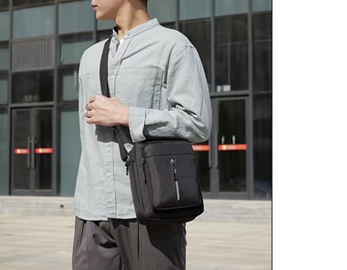 Wayfare Men's Crossbody Shoulder Bag 5 pockets (Grey)