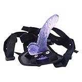 Small Size 6 Inch Double Pleasure Couples Adjustable Waist Soft Smooth Toys for Women Men, Beginner Relaxing Trainer Set AMJU7GNF (Blue)