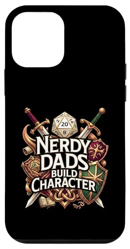 Nerdy Dads Build Character Funny RPG Dice Tabletop Gamer �X�}�z�P�[�X iPhone 12 mini �p