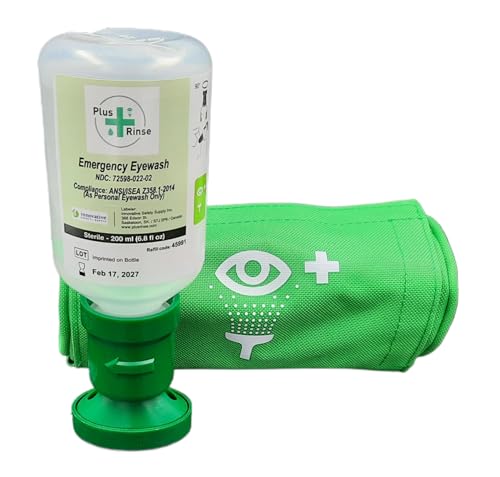 Plum 46928-2 Beltbag Eyewash Kit, 3.0" Height, 3.5" Wide, 7.0" Length, 6.8 Fluid_Ounces Volume, 0.8 Pounds, Plastic (Pack of 2)