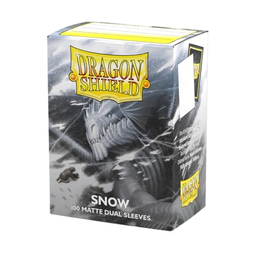 Arcane Tinmen AT-15005 Dragon Shield Standard Size Dual Matte Snow (100 Sleeves)