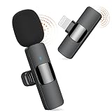 Aiworth Wireless Mini Lavalier Microphone for iPhone and iPad Plug and Play 2.4G Ultra-Low Latency N