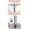 9ft 10ft 11ft 12ft Pole Dancing Pole for Home - Stripper Pole for Heavy Plus Size Pole Dancer - Portable Removable 45mm Dance Pole Spinning and Static, Loads 440lbs